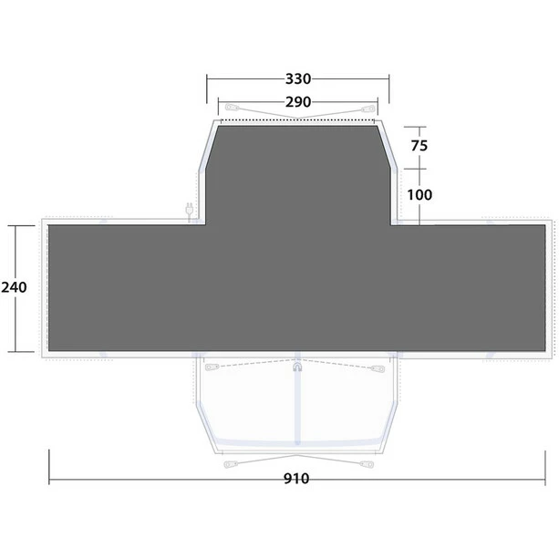 Outwell Grandville 8SA Footprint 4 Outwell Grandville 8SA Footprint - Image 2