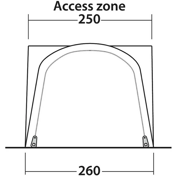 Outwell Newburg 160 Air Drive-Away Awning grey 6 Outwell Newburg 160 Air Drive-Away Awning grey - Image 4
